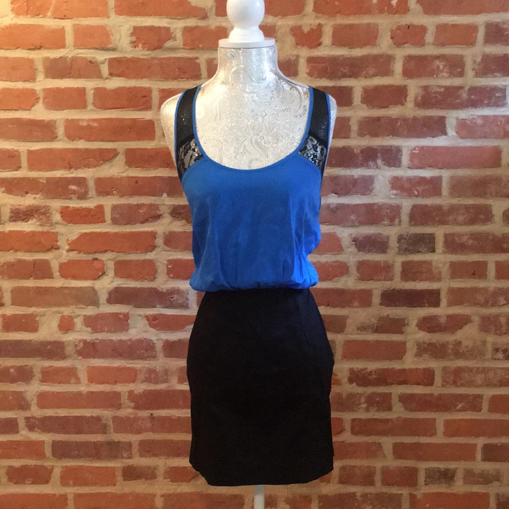 Plastic Island silk,cotton, lace cocktail dress